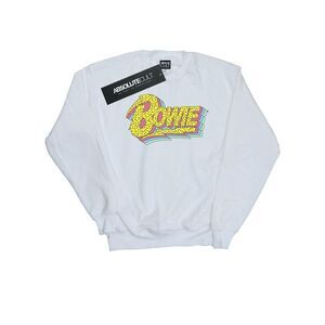 David Bowie Mens Moonlight 90s Logo Sweatshirt / White